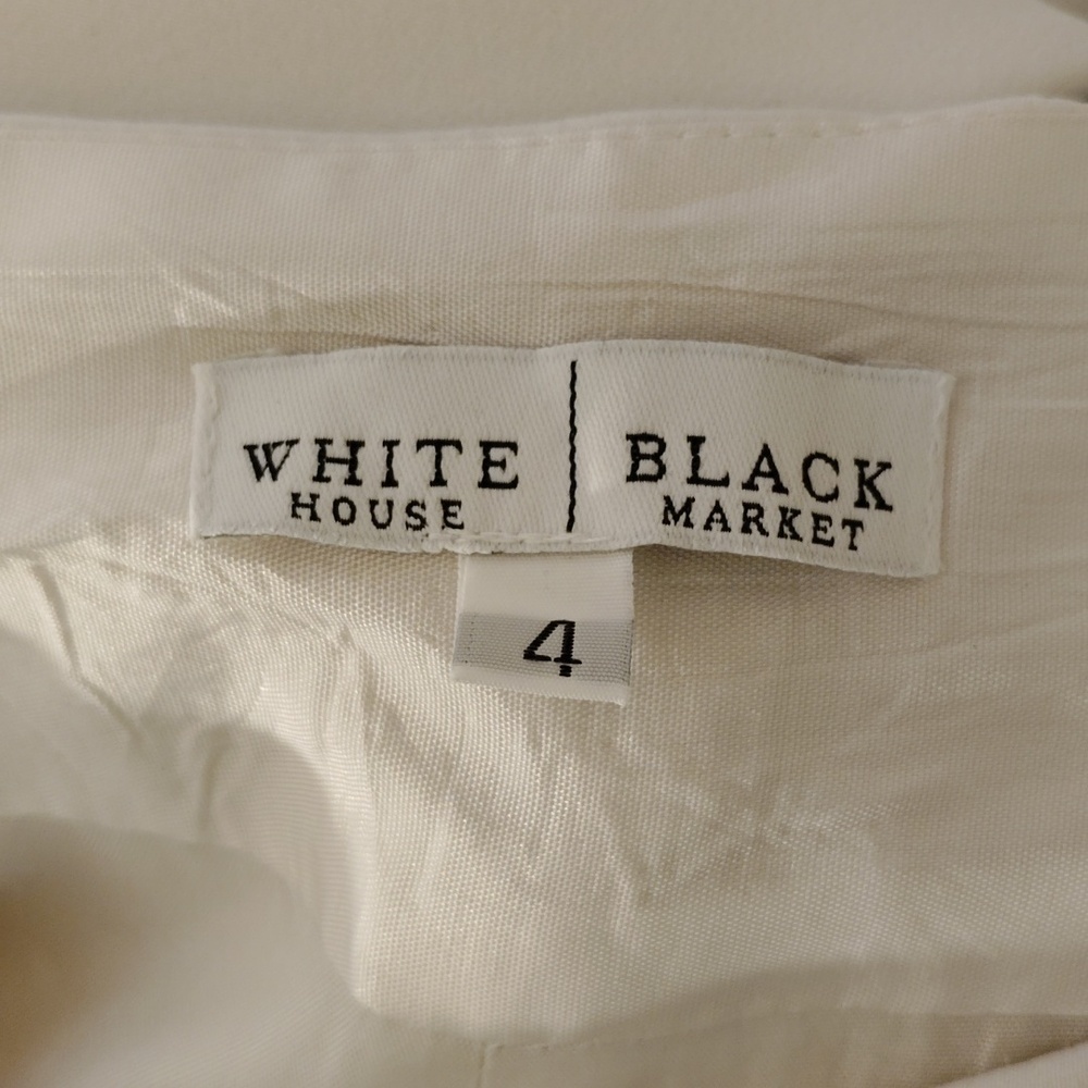 White House Black Market  Off-White Cropped Women's Pants - Picture 7 of 7